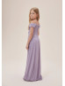 Lavender Haze Ruched Crisscross Chiffon Junior Bridesmaid Dress Lavender Haze Ruched Crisscross Chiffon Junior Bridesmaid Dress